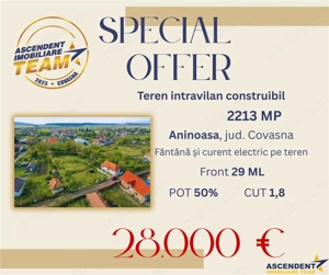 Teren cu proiect aprobat si utilitati:start ideal pentru casa ta in Aninoasa