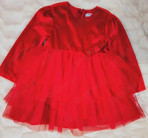 Rochiță Mayoral Festivă Nouă Etichetă   Roșu Regal fata 36 luni 3 ani 98 cm