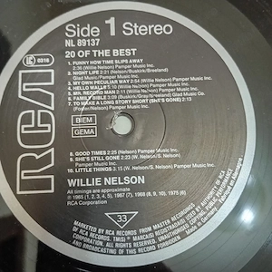 Disc vinil Willie Nelson