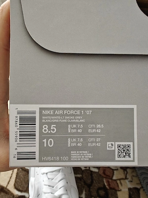 Nike Air Force 1 Light Smoke Grey - imagine 4