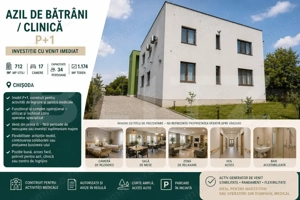 Azil de bătrâni / clinică P+1, 712 mp utili, 17 camere, teren 1.174 mp – Chisoda
