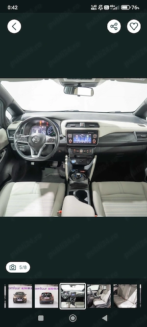 nissan leaf  2019 electrica pret fix - imagine 6