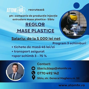 Atom HR angajează - Reglor mase plastice!