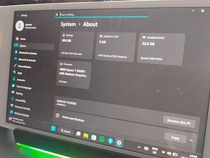 Laptop Consolă - Ayaneo 2 - Ryzen 7- 6000serie - 32GB - 1TB - imagine 2