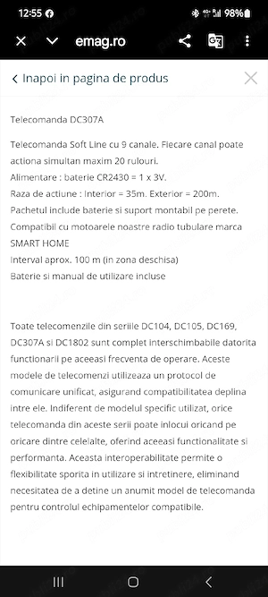Telecomanda Smart - imagine 3