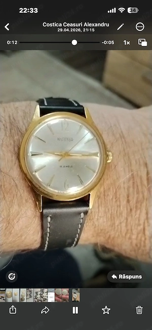 Ceas Vostok 18 rubine j