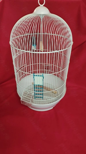 colivie pt. pasari papagali canari etc impecabila inaltime 70 cm diametrul 38 cm - imagine 2