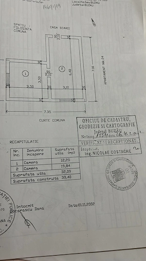 Camera de camin Str Transilvaniei, 32 m2 utili 39.40 construibili 