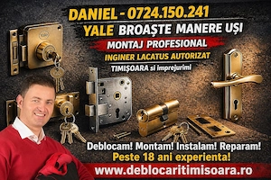 Montari Yale Broaste Manere Lacatus Reparatii Usi Timisoara