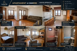 4 camere 97 mp ,Bd. Simion Barnutiu ,Badea Cartan,Modern
