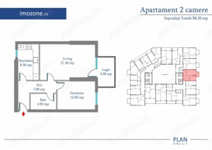 Militari-Metrou Preciziei -2 Camere , 58.2 mp, Ideal Investitie sau Locuinta - imagine 3