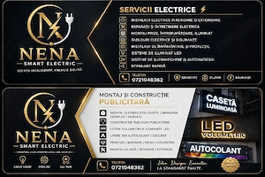 electrician și montaj reclame luminoase 