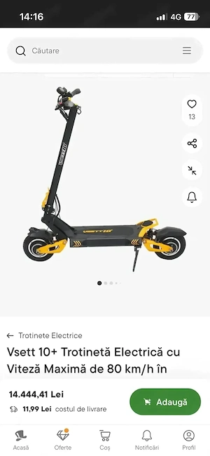 vand trotineta vsett10+