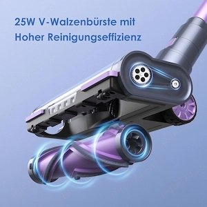 Aspirator cu baterie Lubluelu 25000 Pa 62 dB Ultra silențios, anti-încurcare VD-2206NE-EU, aspirator - imagine 2