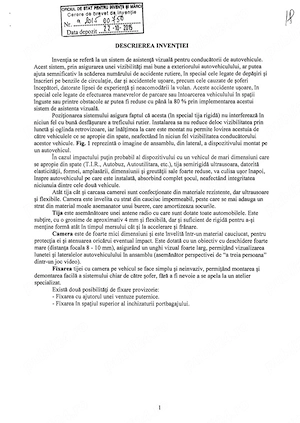 Inventie AlterVision + Prototip - dispozitiv asistenta vizuala auto - imagine 2