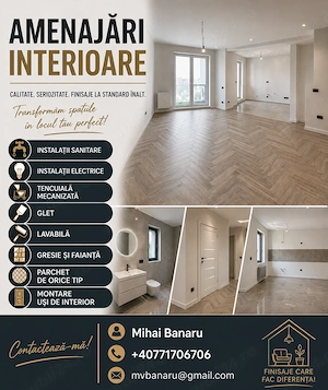 Amenajari Interioare   Firma Serioasă   Preturi excelente 