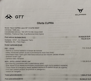 Cupra Leon Sporttourer 2024. Sh. 13.000 km rulați  - imagine 4