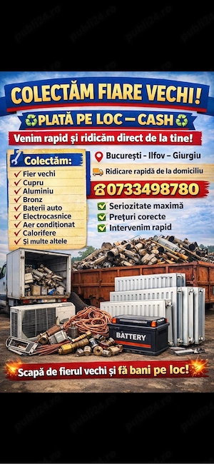   Colectam fiare vechi  