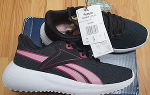 Pantofi sport femei Reebok Lite 3.0 GY3947 negru cu roz, marimea 39 (25.5cm)