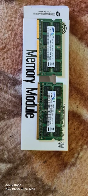 Memorie RAM DDR3 de 4GB Samsung pt laptop, configurată în dual channel. 2+2=4GB . 30roni perechea