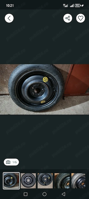 Roata slim Kia, Hyundai, Nissan, Renault, Honda,ToyotaT125/80/D15