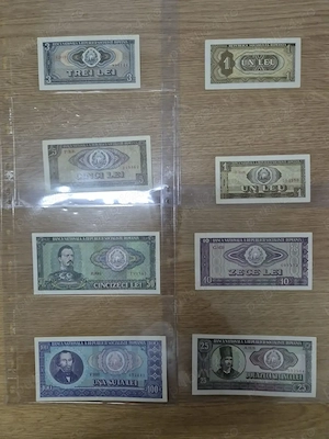 Bancnotele din RSR 1966 - Seria completa - Necirculate