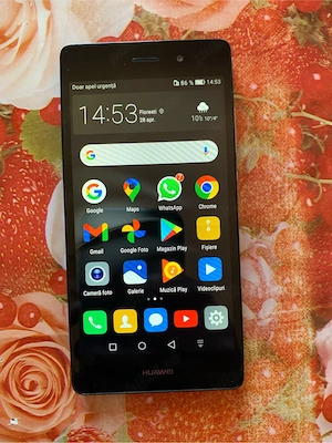 Vand tel huawei dual sim cu folia de sticla pe ecran semnal 4G