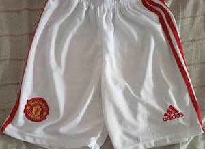 Tricou short adidas Manchester United 2021 22 Mărimea S, Home Junior - Roșu - imagine 4