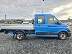 VW Crafter 140 CP, doka 6 loc, bena 2,7 m. 2019,  - imagine 9