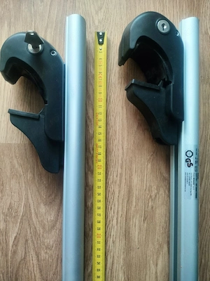 Set bare portbagaj aluminiu cu incuietoare si 2 chiei 115 cm - imagine 2
