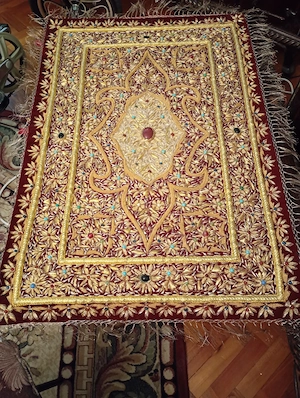 Vand Meher Zari Silk Embroidered Jevel Wall Hanging 