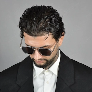 Ochelari de Soare Barbati Hexagonali Rama transparenta UV