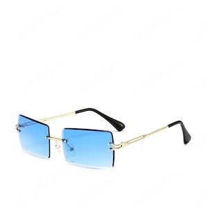 Ochelari de soara unisex gradient albstru rama dreptunghiulara UV