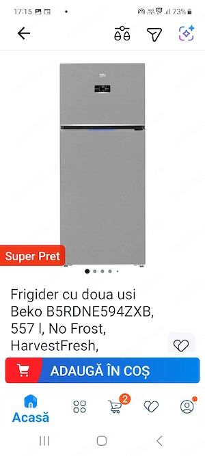 vand frigider beko