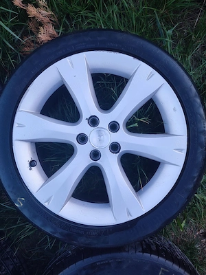 Jante 17 5x100, roti continental 215/45/17 Subaru Legacy - imagine 2