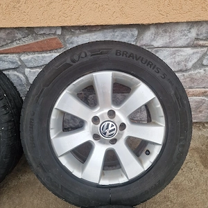 Jante aliaj Volkswagen Tiguan Touran sharan passat golf cu cauciucuri vara - imagine 2