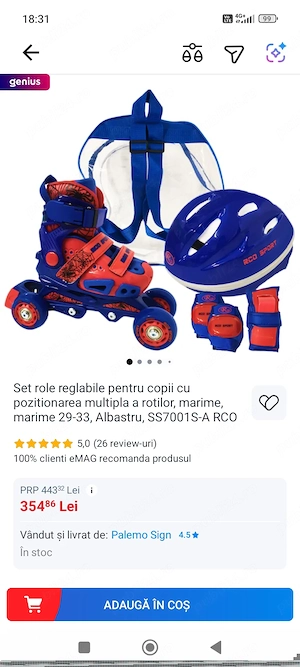 Role reglabile pentru copii - imagine 2