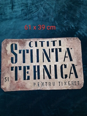 Matrita,Sablon ,reclama romaneasca veche