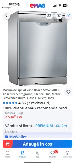 masina de spalat vase