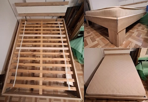 Pat pal 140x200 cu somiera rulabila.