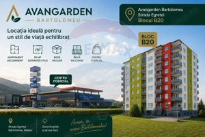 Apartament 2 camere decomandat | 55 mp | 2 balcoane  | Boxa inclusa