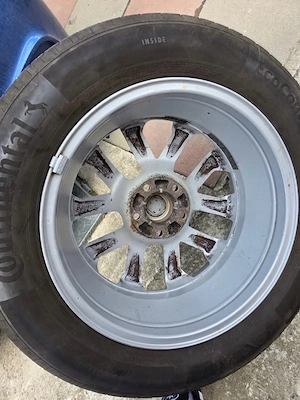 Vând set 4 jante aliaj 17 inch originale Renault, echipate cu anvelope Continental EcoContact 6 - imagine 6
