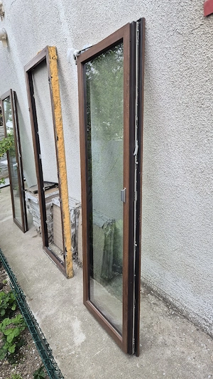 Ușa QFort tripan termopan PVC tâmplărie culoare nuc - imagine 4