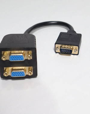 Cablu Splitter VGA 1 tată la 2 VGA mamă   Doua monitoare pe aceasi mufa - imagine 2