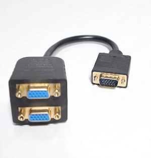 Cablu Splitter VGA 1 tată la 2 VGA mamă   Doua monitoare pe aceasi mufa - imagine 3