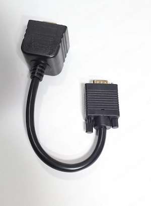 Cablu Splitter VGA 1 tată la 2 VGA mamă   Doua monitoare pe aceasi mufa - imagine 5