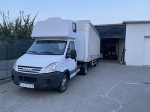 Vand mini tir ansamblu camion cu semiremorca iveco