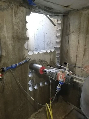 Gaură hotă, centrală, aer condiționat, aerisire 
