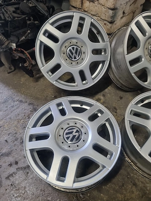 Jante R16 Aliaj 5x100 Vw Golf 4 Bora 6.5J ET 42 Montaj inclus.  - imagine 5