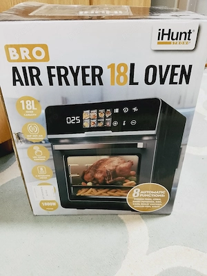 vand  friteuza aer cald fff eficientă 1800w 18 litri 8 functi de gatit